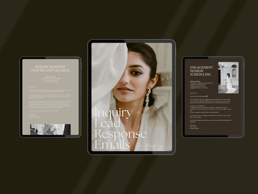 Wedding Photographer Email Templates